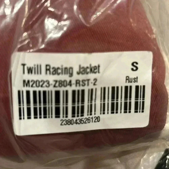 MNML TWILL RACING JACKET RUST - Picture 5 of 5